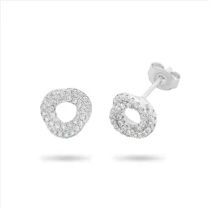 Cubic Zirconia set in Sterling Silver Earrings M2993