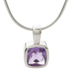 Cushion-Cut Amethyst Necklace