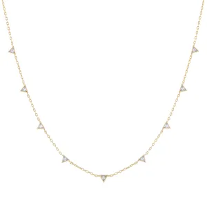 CZ Triangle Necklace