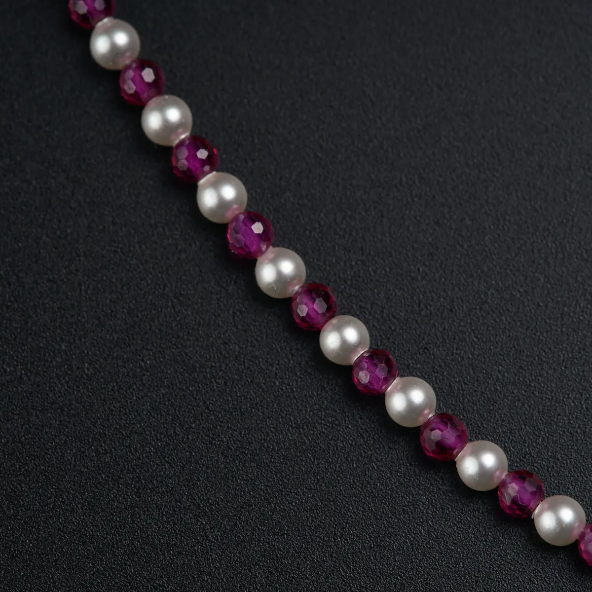 Daily Wear Necklace-Pearls and Rubys