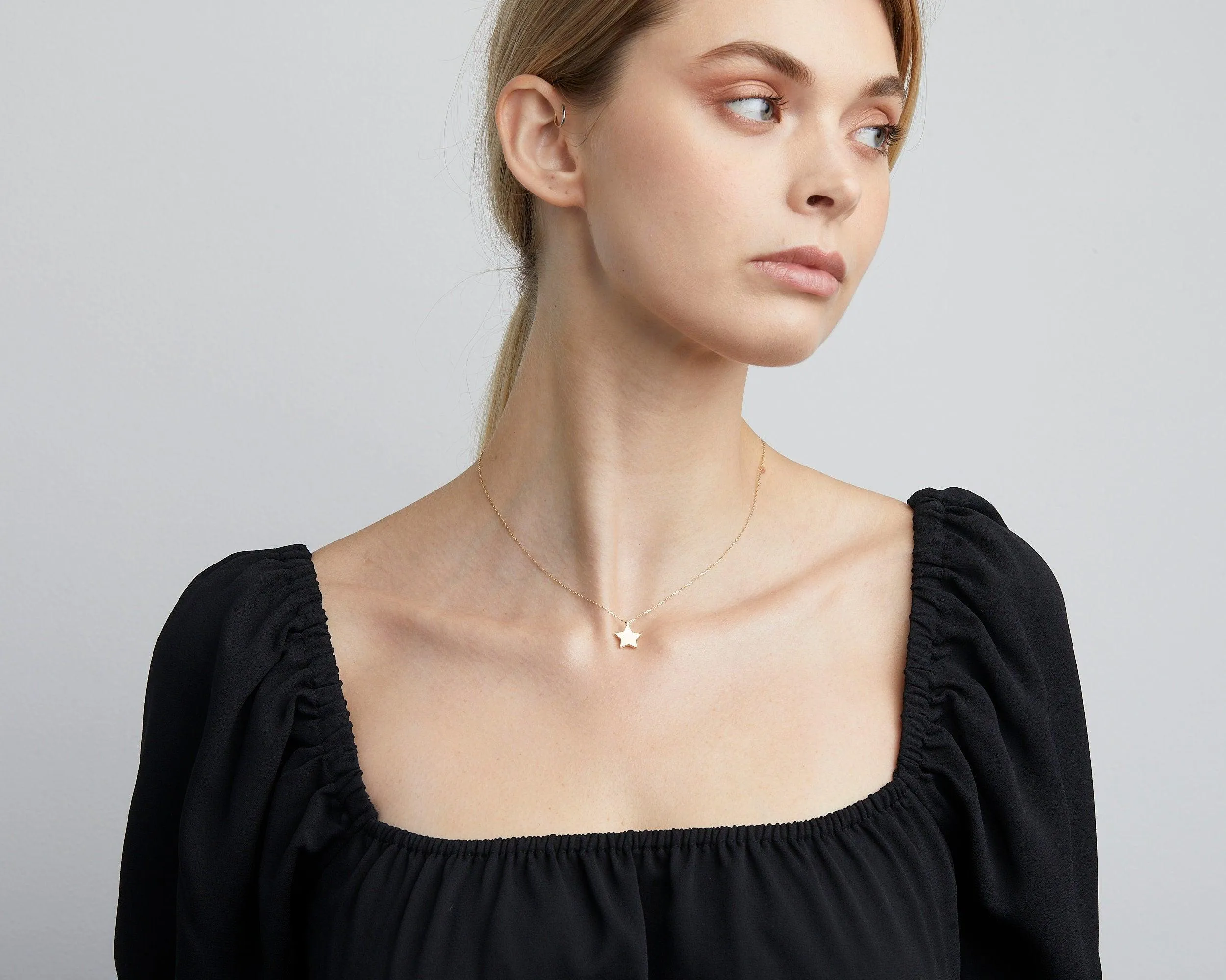 Dainty Star Necklace - 18K Gold Vermeil