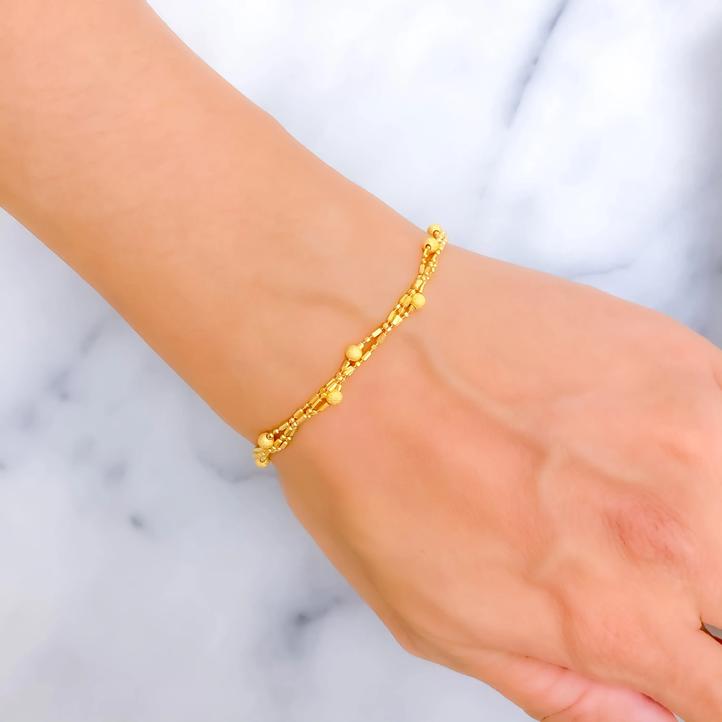 Dazzling Classy 22K Gold Bracelet