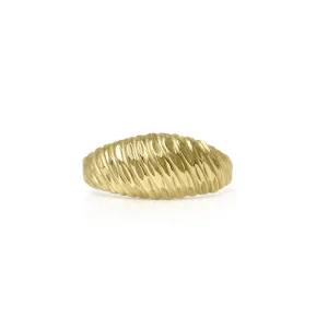 Diamond Cut Dome Ring