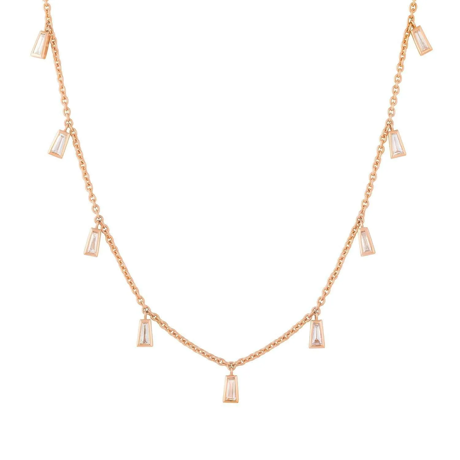 Diamond Maia Necklace Rose Gold