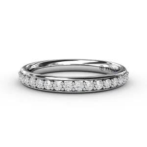 Diamond Wedding Band in 14K White Gold