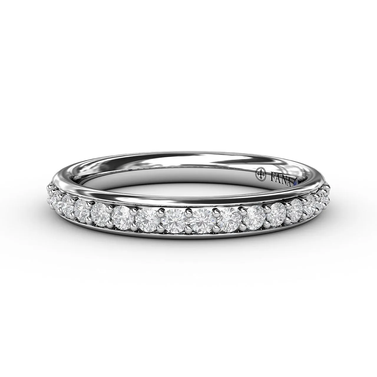 Diamond Wedding Band in 14K White Gold