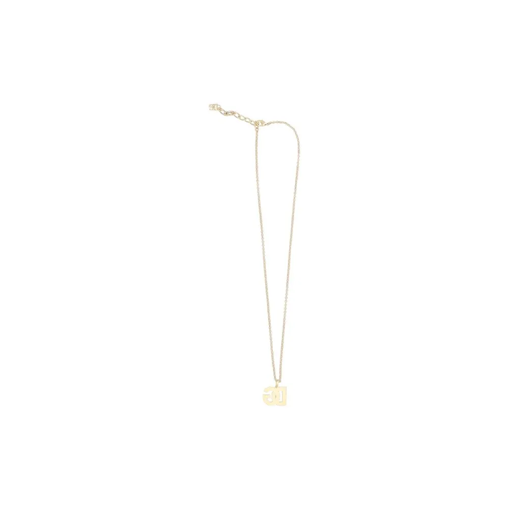 Dolce & Gabbana Rhinestone Logo Necklace