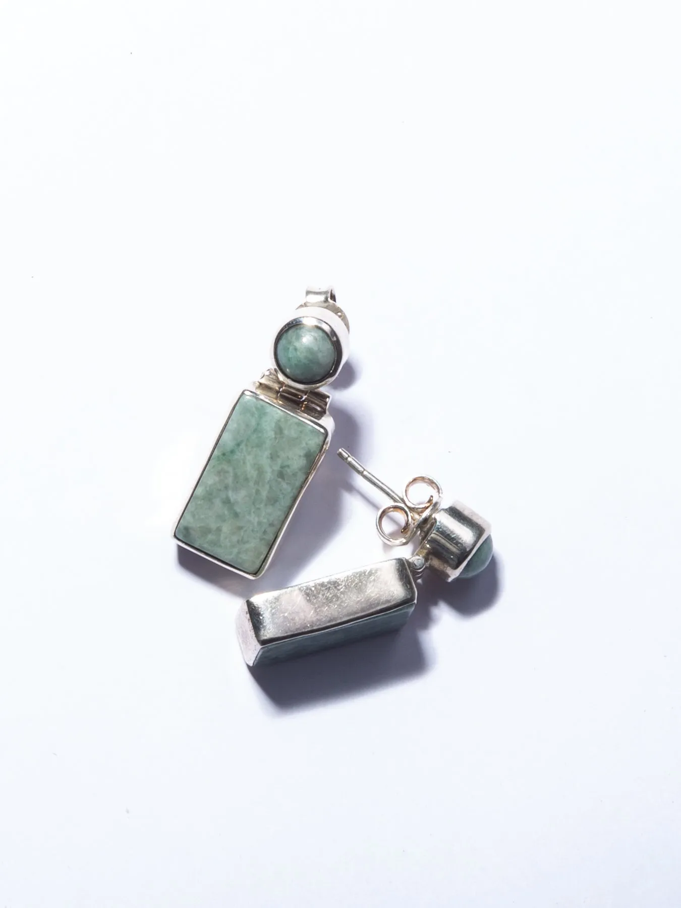 Duality Jadeite Studs