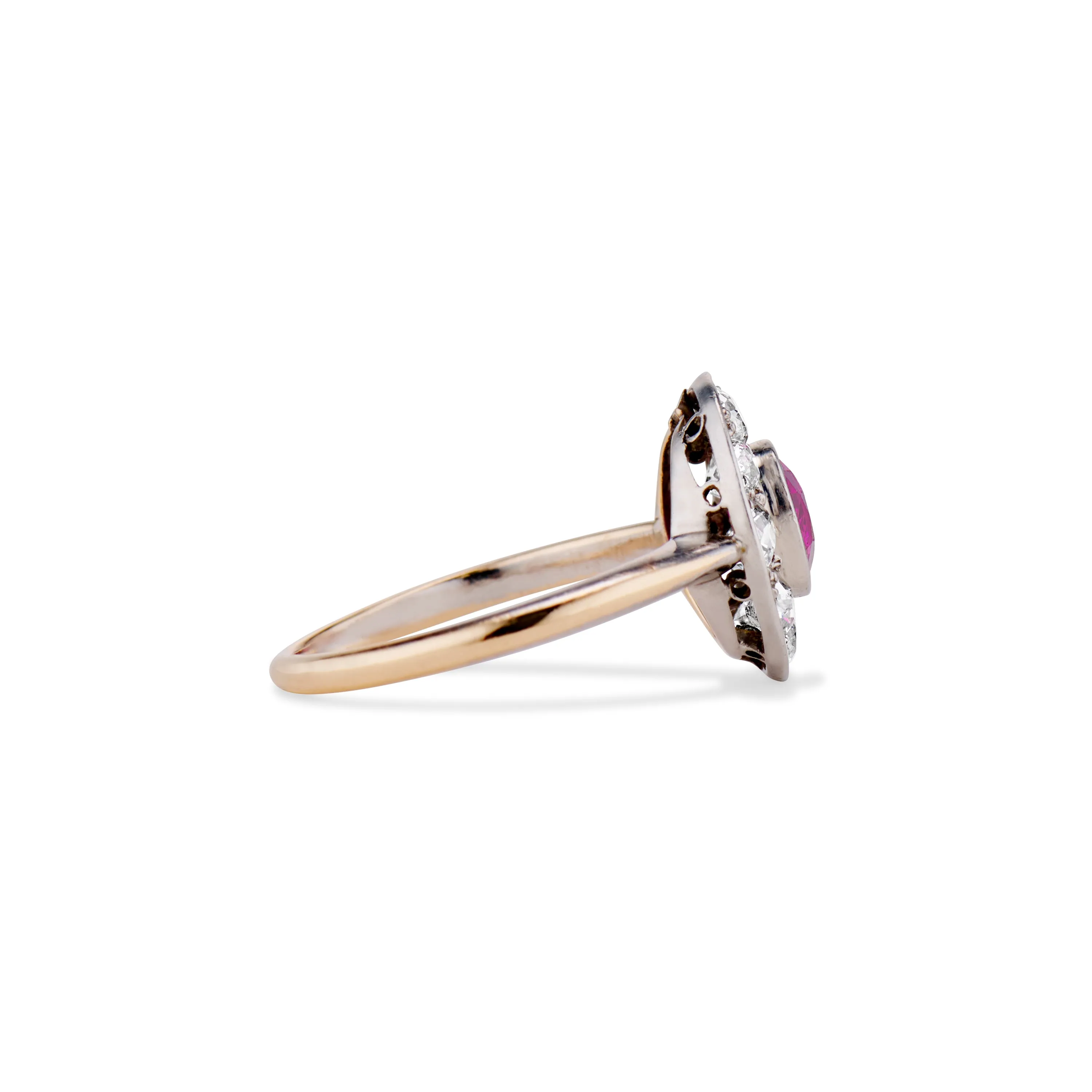 Edwardian Ruby and Diamond Ring