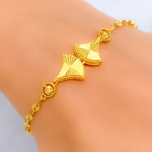 Elegant Attractive 21k Gold Bracelet