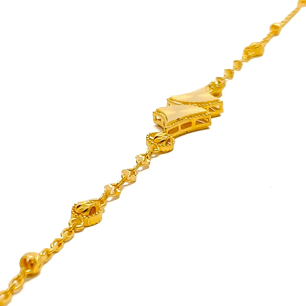 Elegant Attractive 21k Gold Bracelet