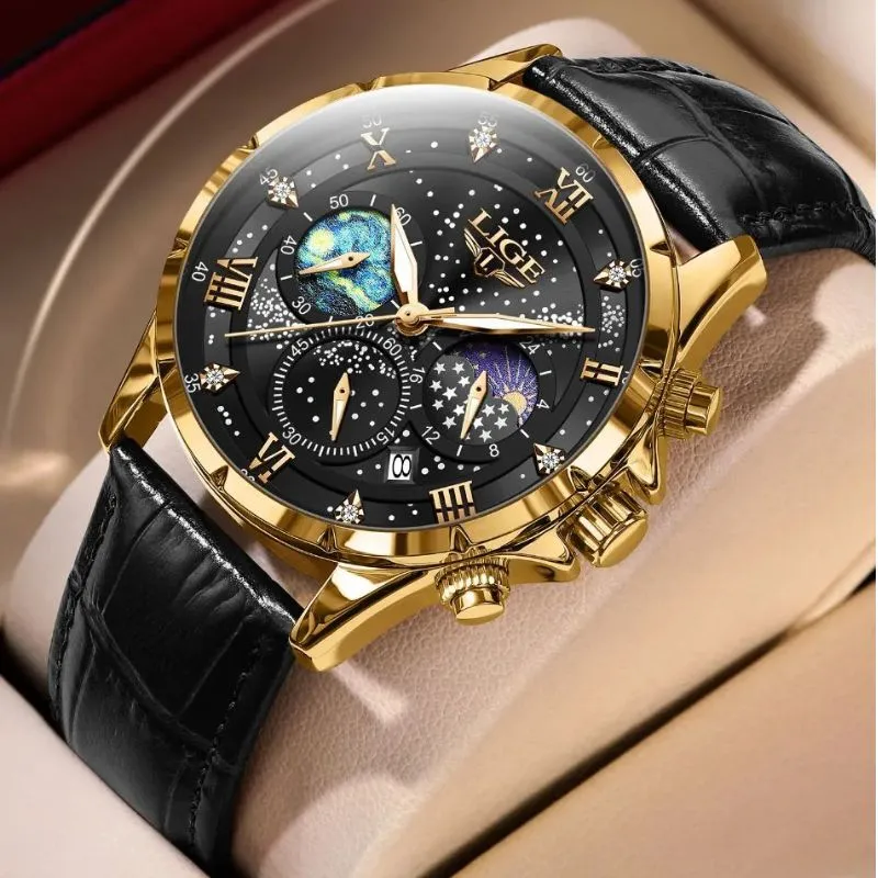 Elegant Moon Phase Watch