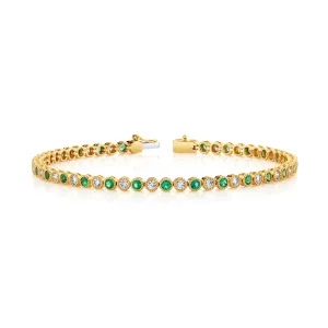 Emerald & Diamond Bracelet
