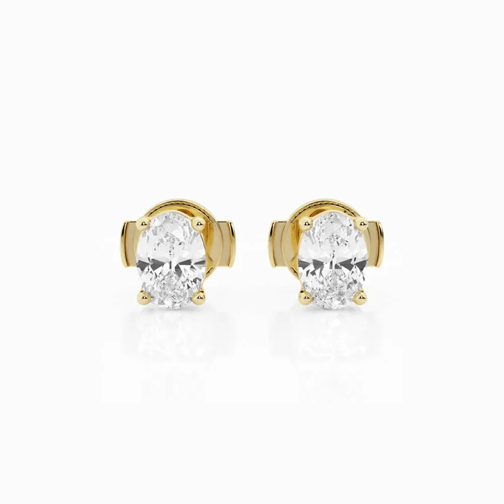 Empowering Oval Stud