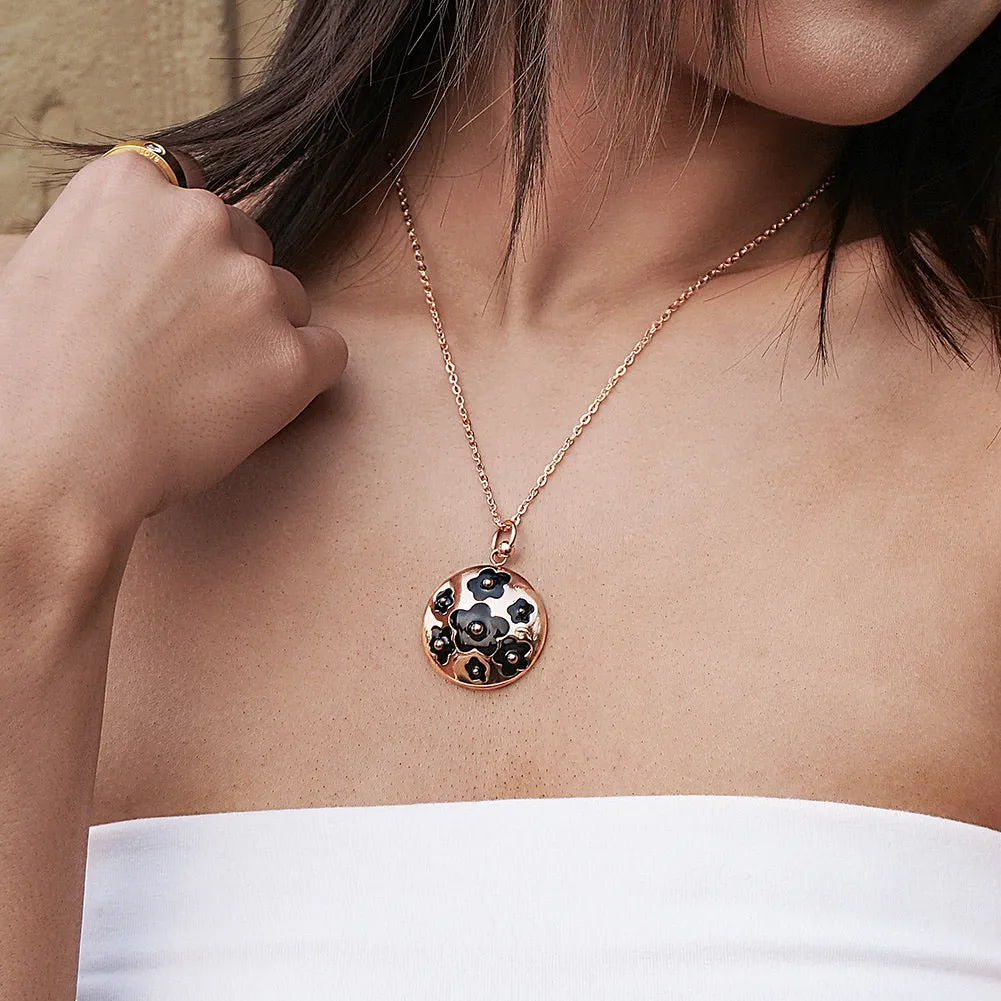 Enamel Clover Pendant Necklace