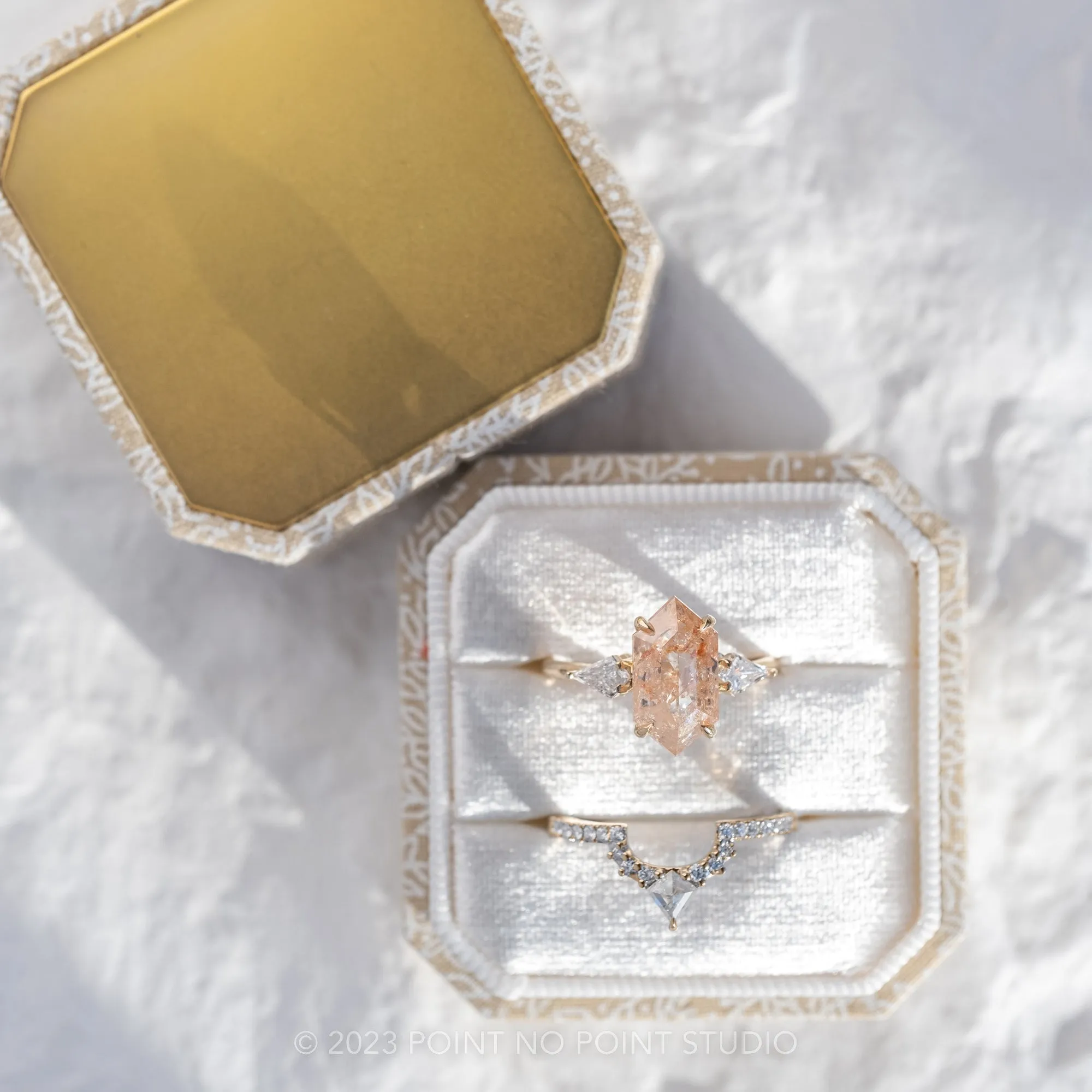 Engraved Double Slot Ring Boxes