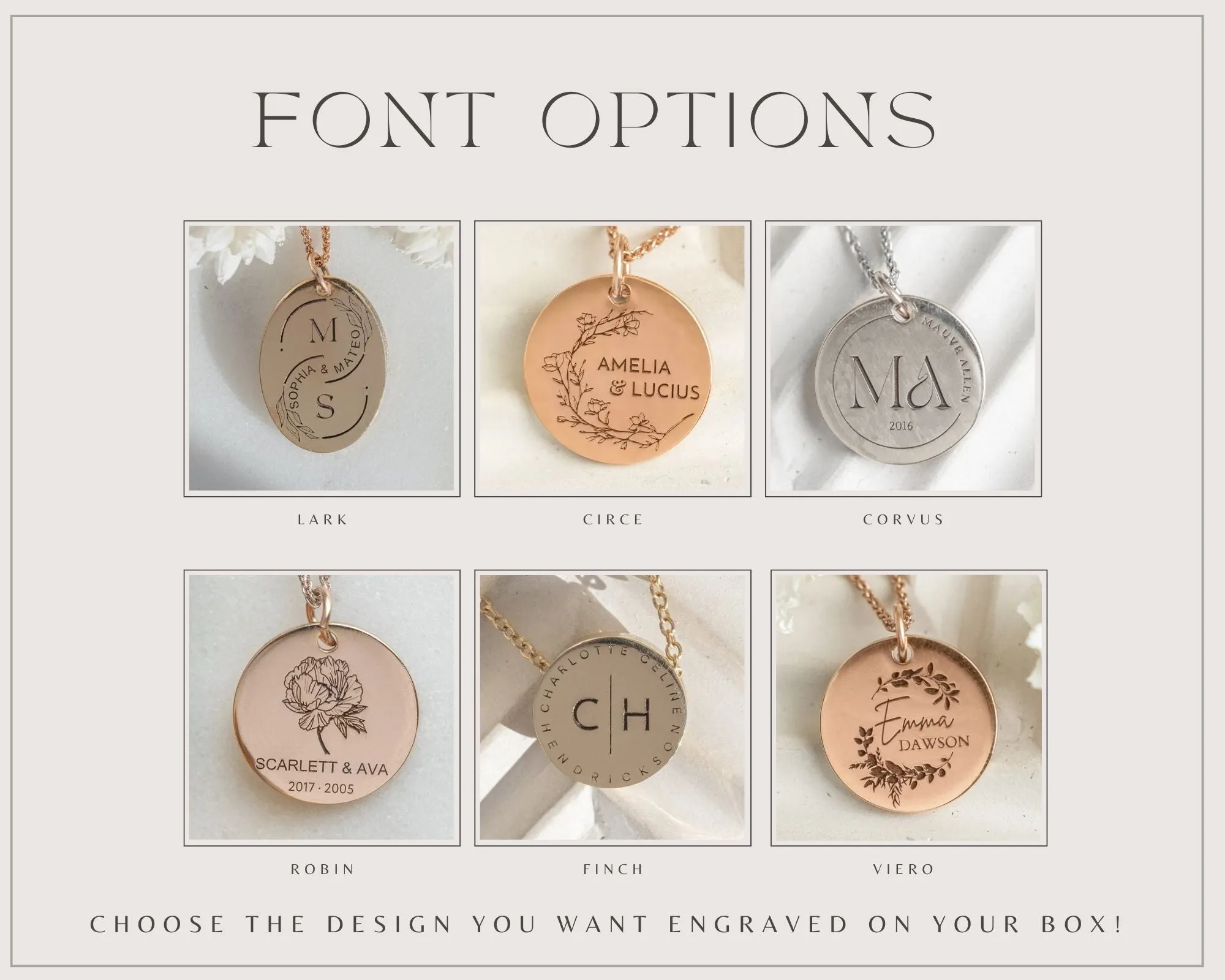 Engraved Double Slot Ring Boxes