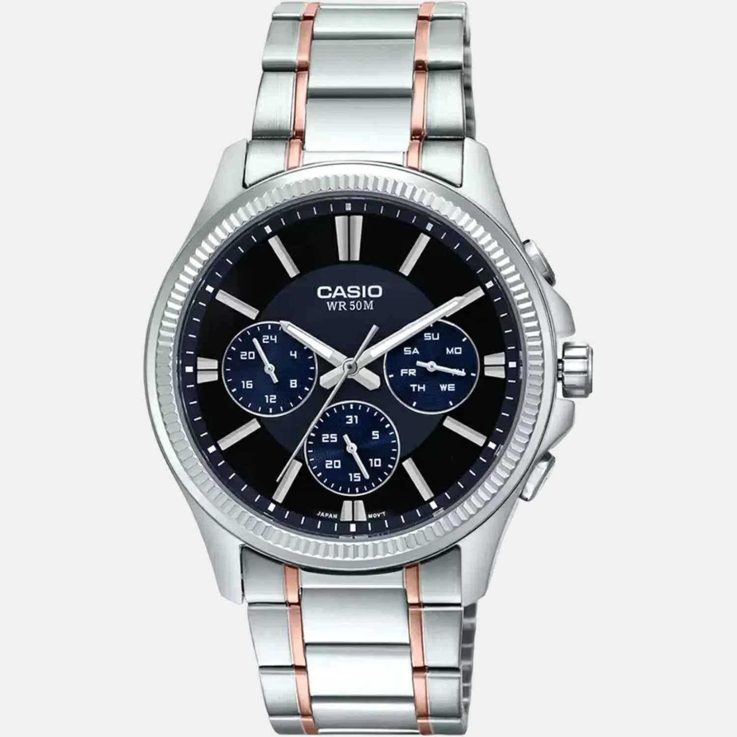 Enticer Men's Stainless Steel Chronograph Watch A1658 - MTP-1375HRG-1AVIF