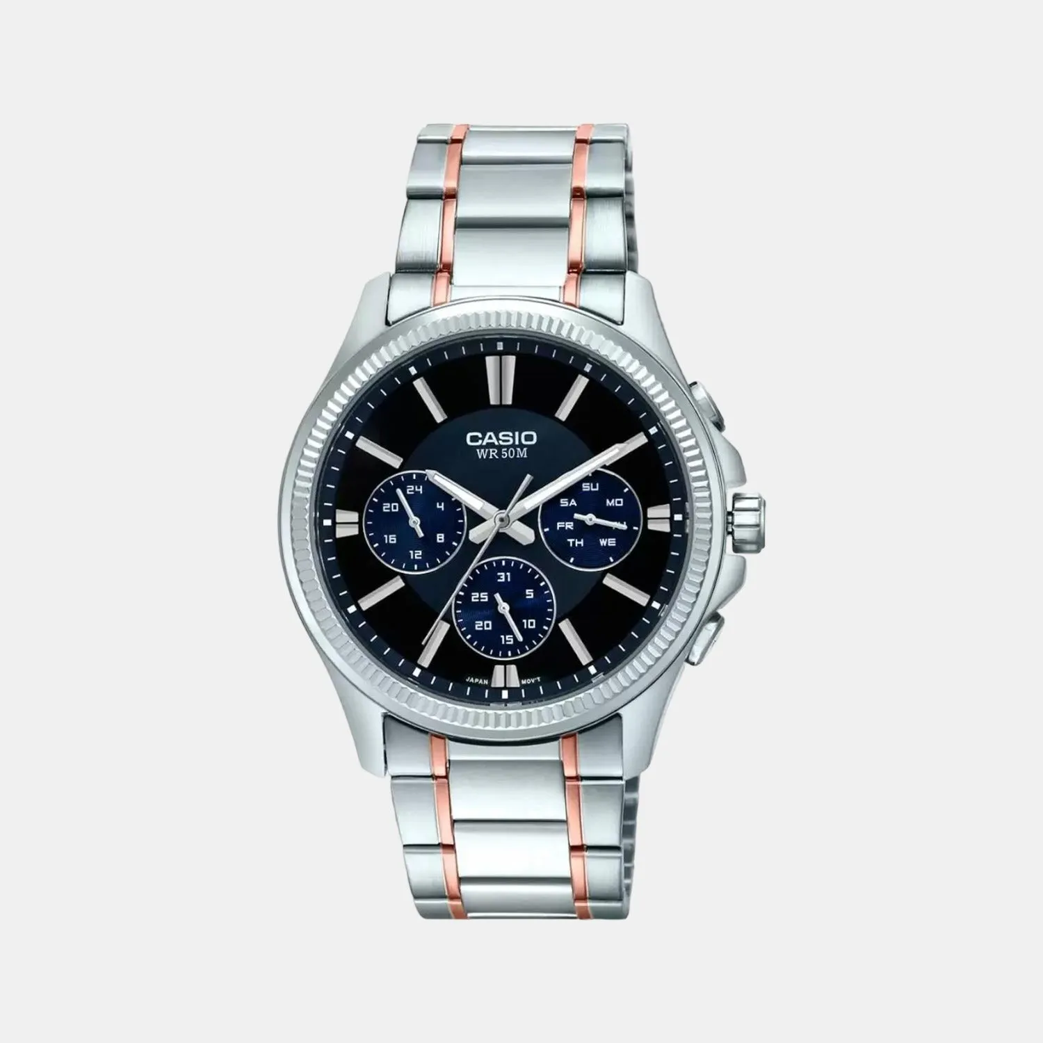 Enticer Men's Stainless Steel Chronograph Watch A1658 - MTP-1375HRG-1AVIF