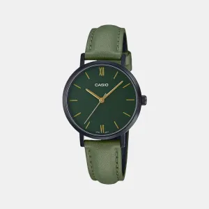Enticer Women's Analog Leather Watch A2002 - LTP-VT02BL-3AUDF