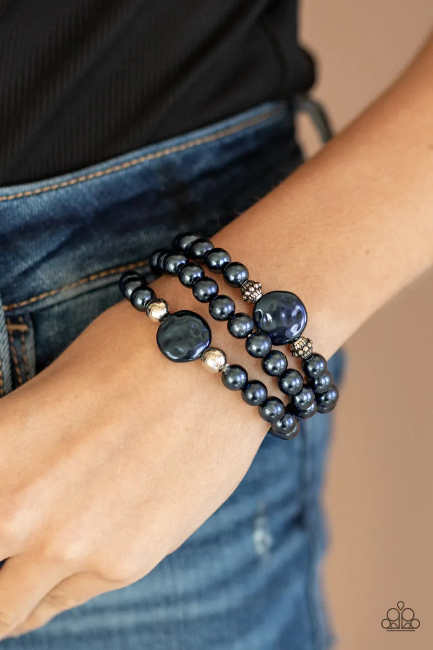 Exquisitely Elegant Blue Paparazzi Bracelet