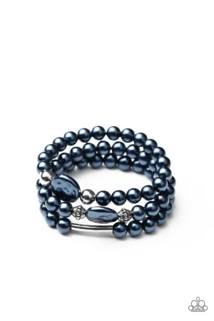 Exquisitely Elegant Blue Paparazzi Bracelet