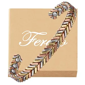 Fashionable Braided Copper Bracelet for Women