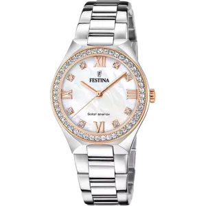 Festina  Women's Solar Energy MOP Dial Watch