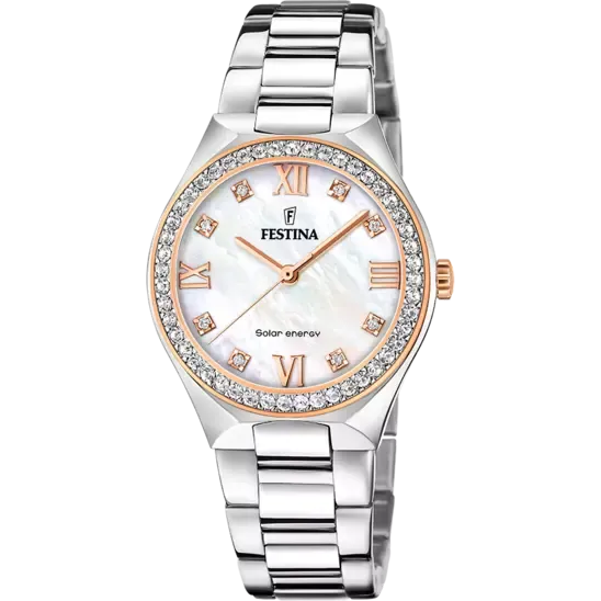 Festina  Women's Solar Energy MOP Dial Watch