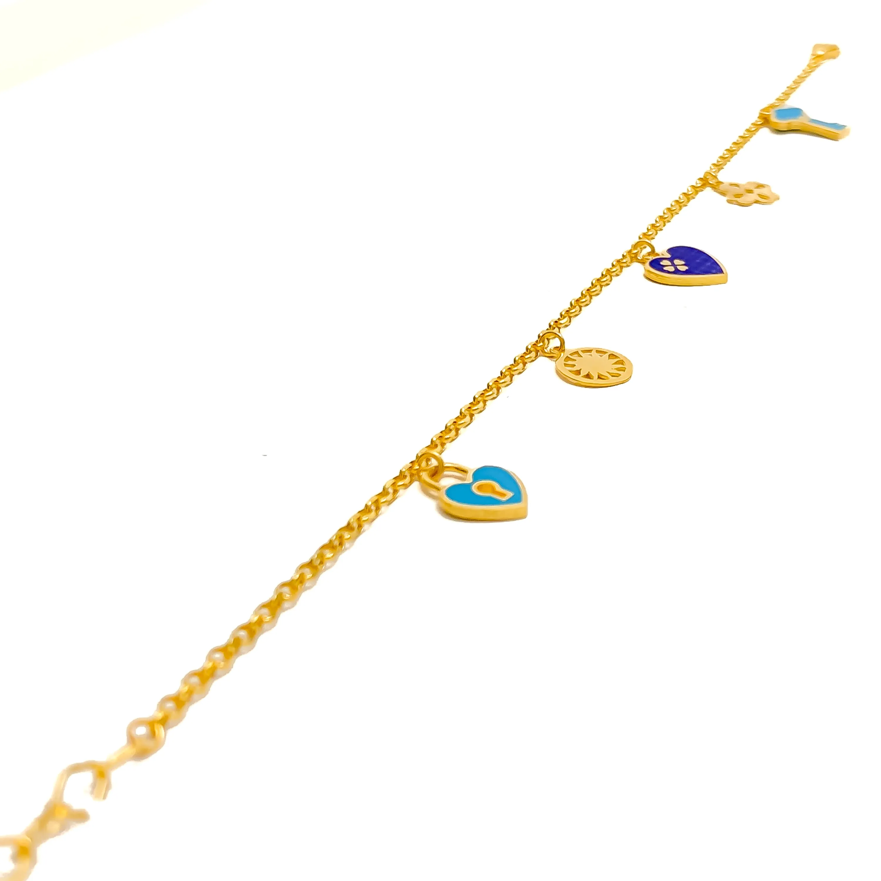 Festive Dapper 21k Gold Bracelet