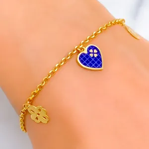 Festive Dapper 21k Gold Bracelet