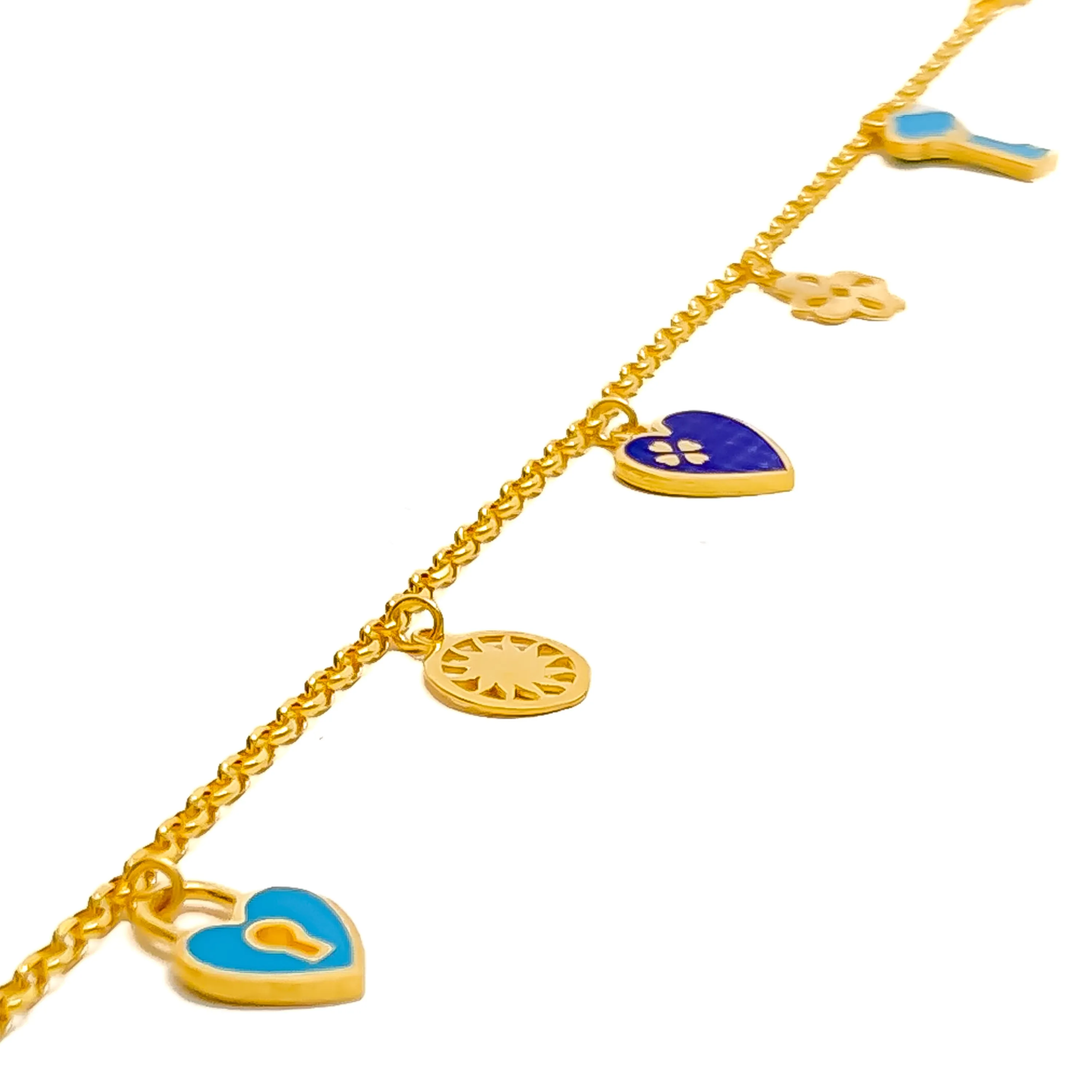 Festive Dapper 21k Gold Bracelet