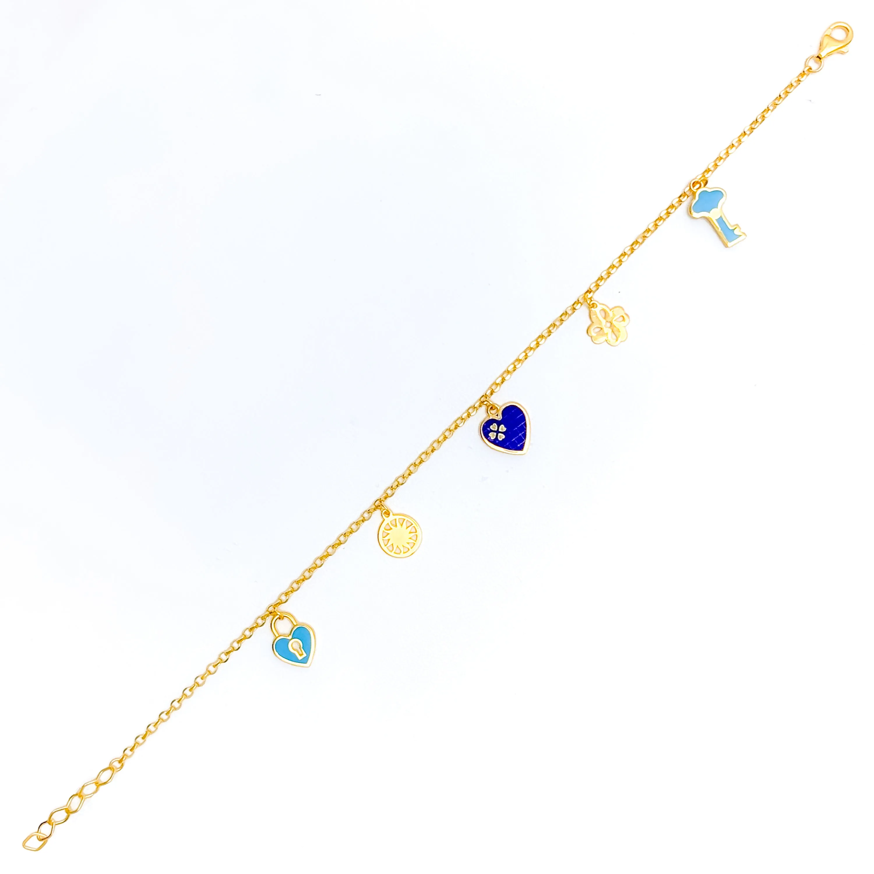 Festive Dapper 21k Gold Bracelet