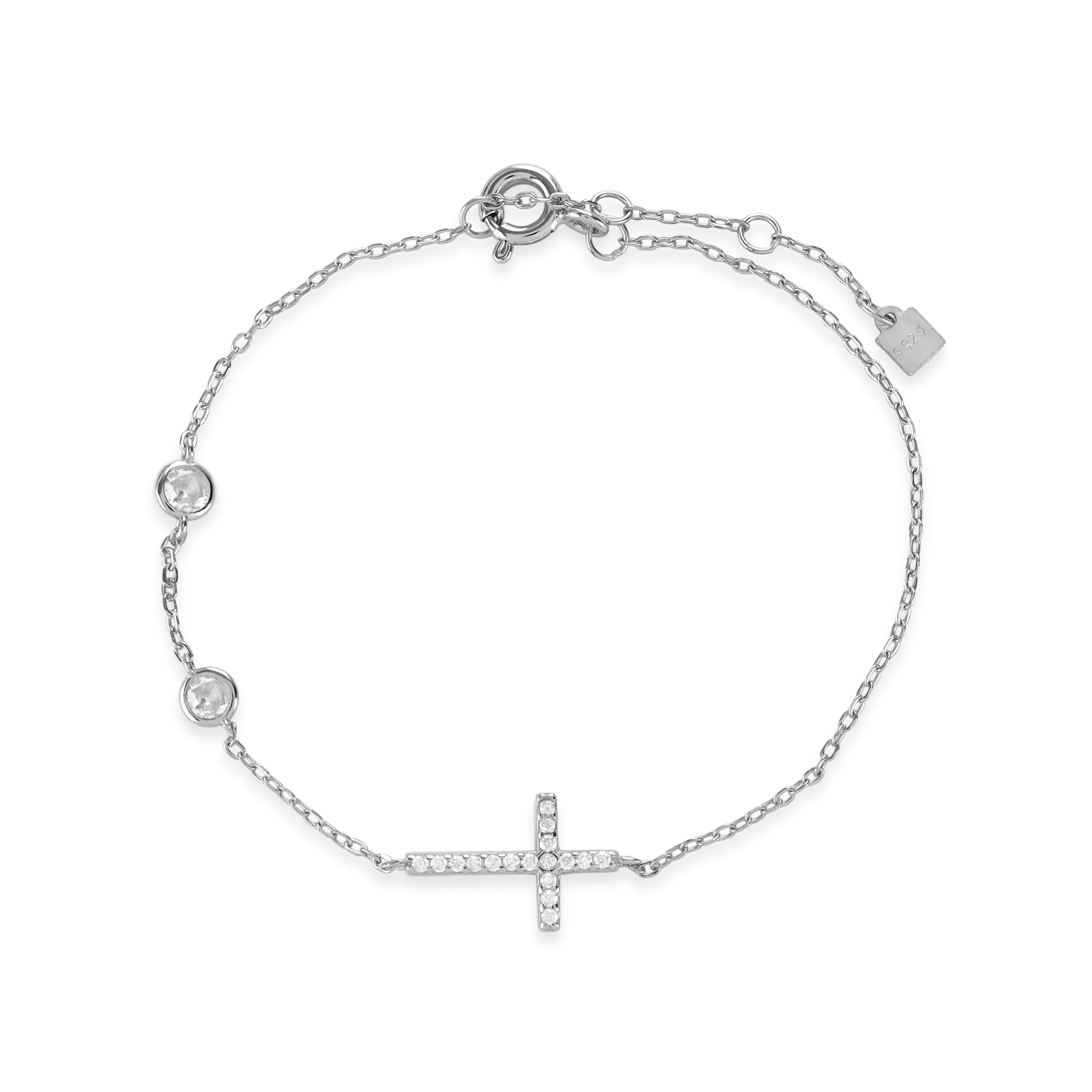 FINE CROSS BRACELET