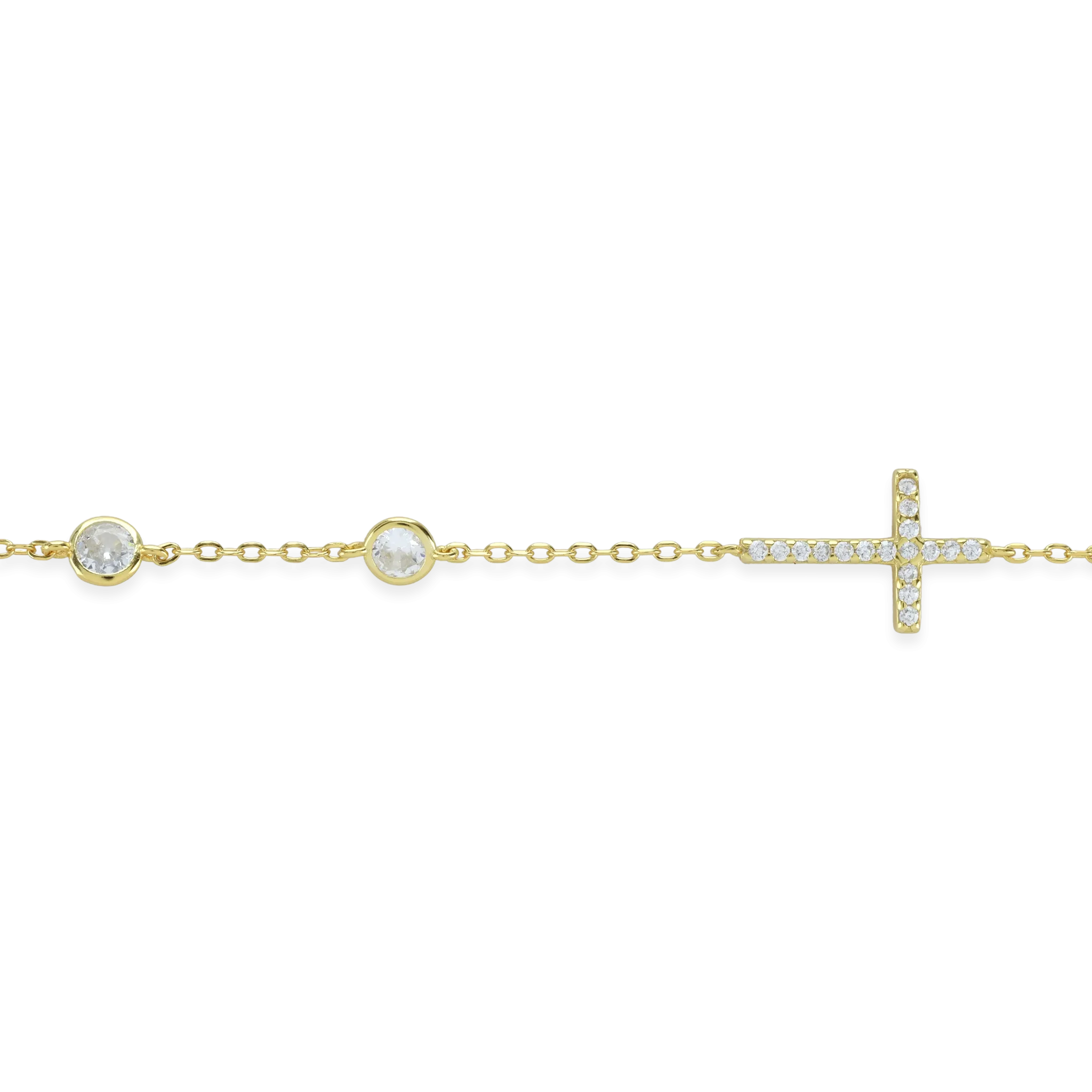 FINE CROSS BRACELET