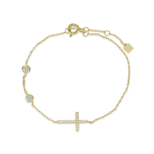 FINE CROSS BRACELET