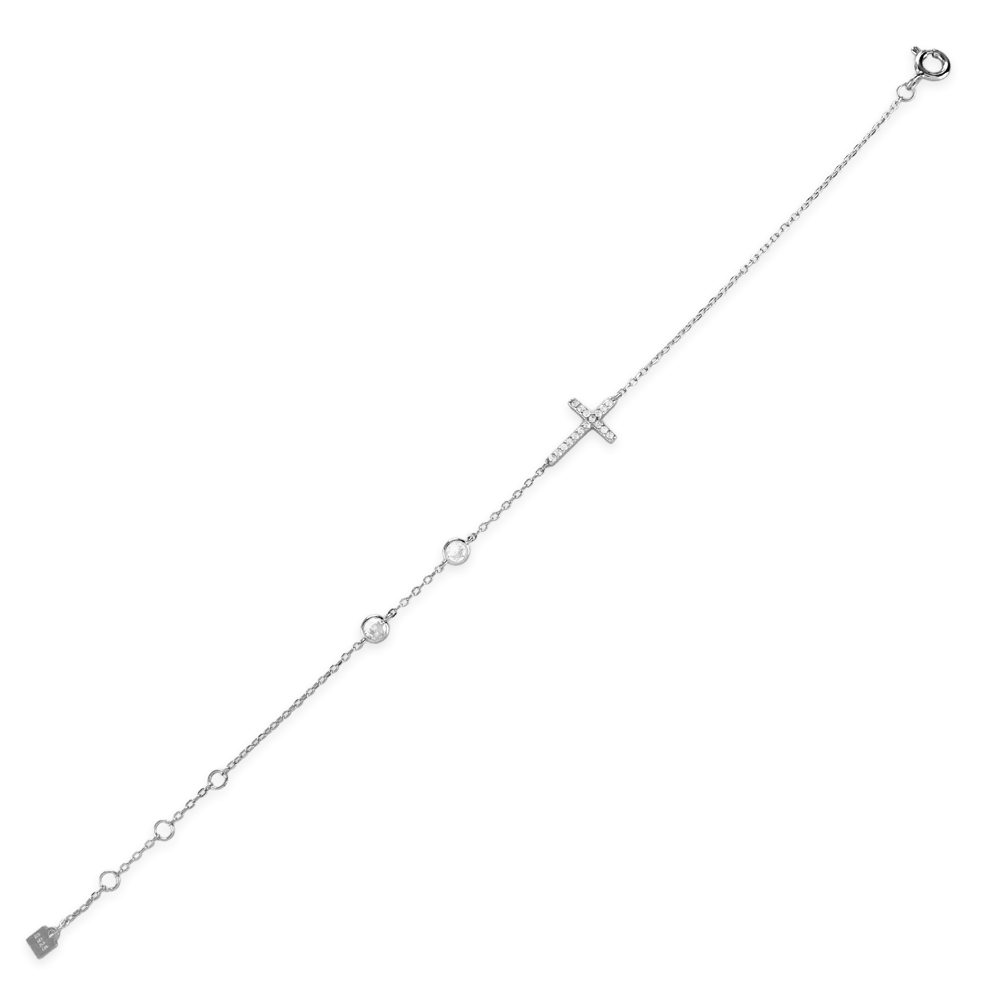 FINE CROSS BRACELET