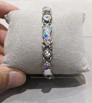 Firefly Bracelet 3108SIL Swarovski Crystal Bermuda Blue Color