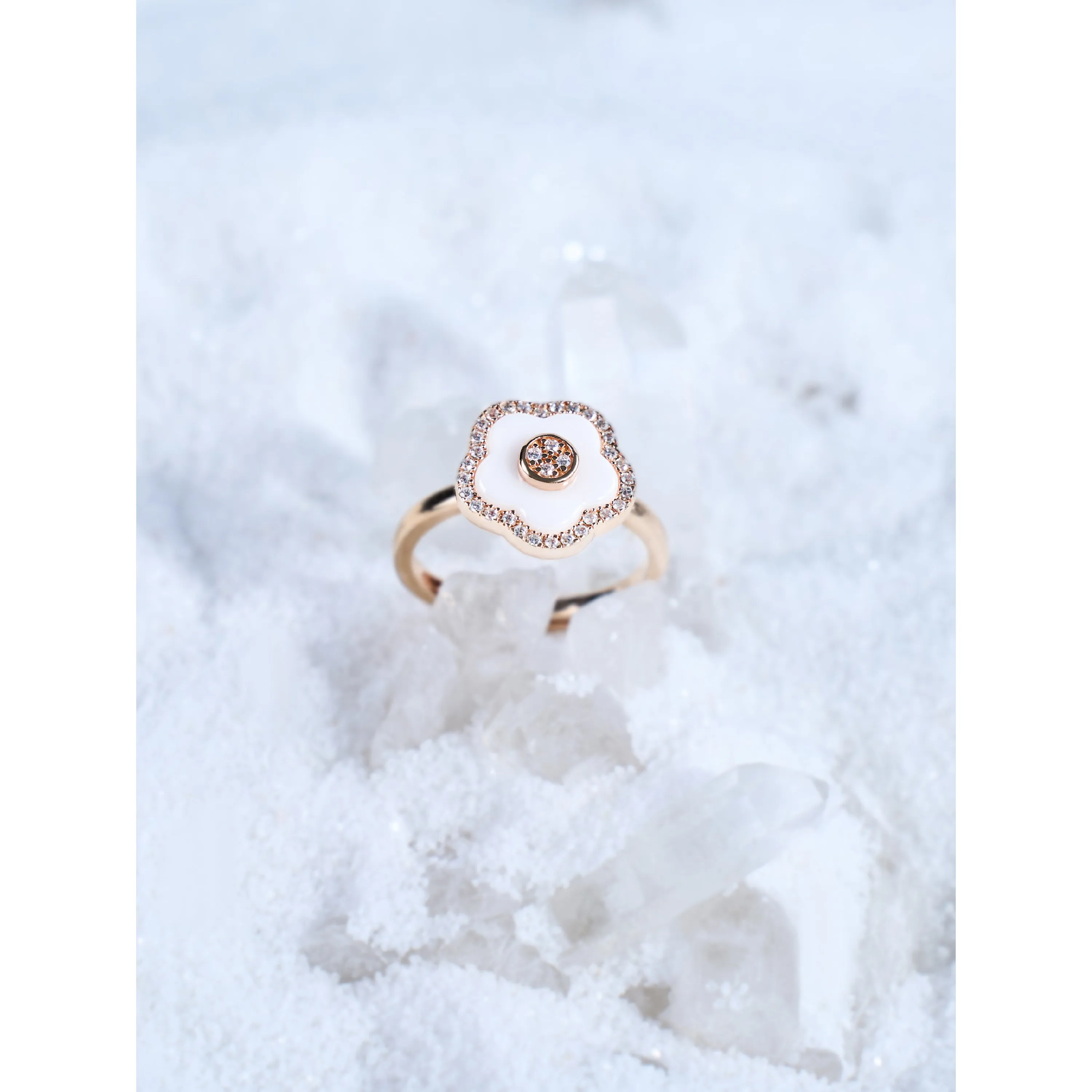 Flower Ceramic Ring