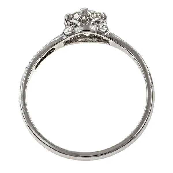 Flower Engagement Ring, TRB 0.50ct