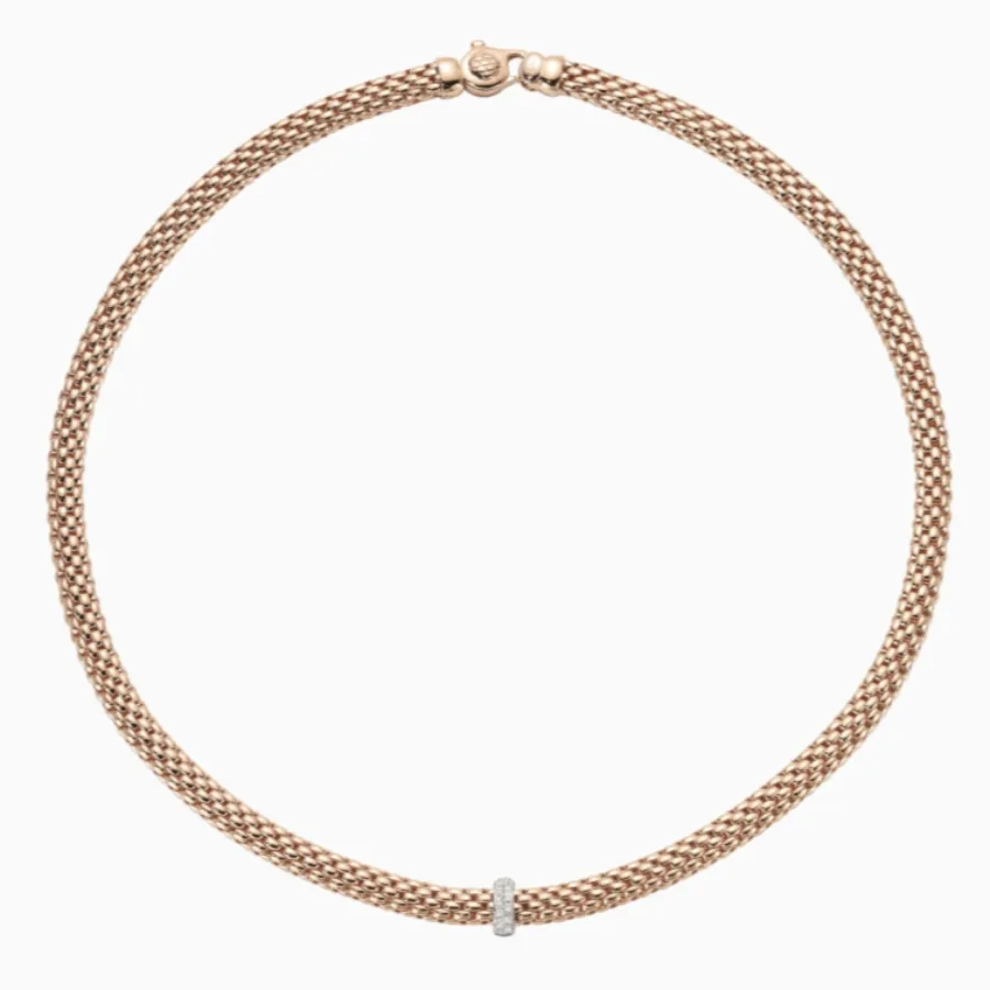 Fope Vendôme Rose Gold Necklace with Diamonds