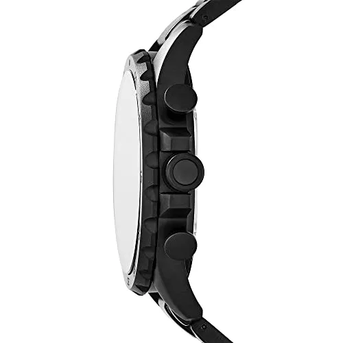 Fossil Men's Nate Quartz Chronograph Watch - Black Stainless