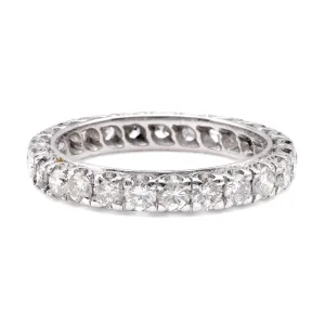 French Diamond White Gold Eternity Ring