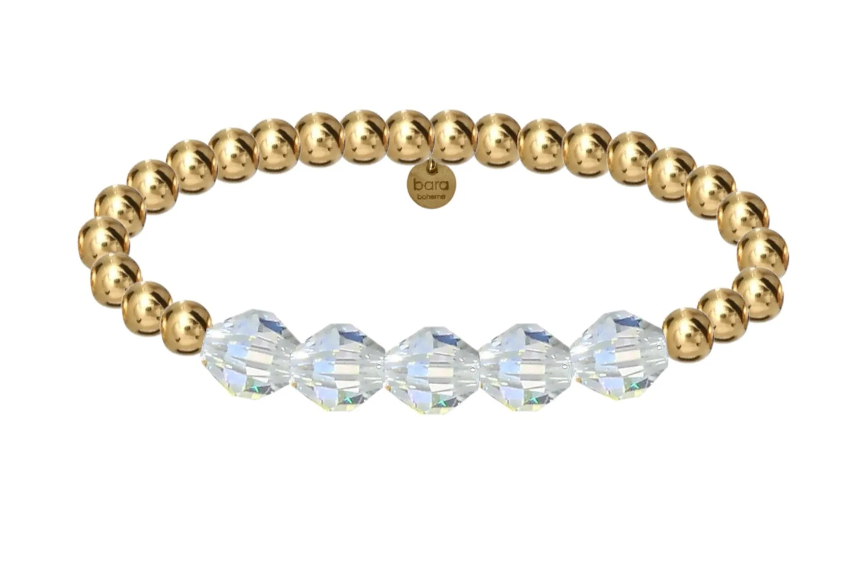 GIGI | Crystal 14k gold-filled & crystal beaded bracelet
