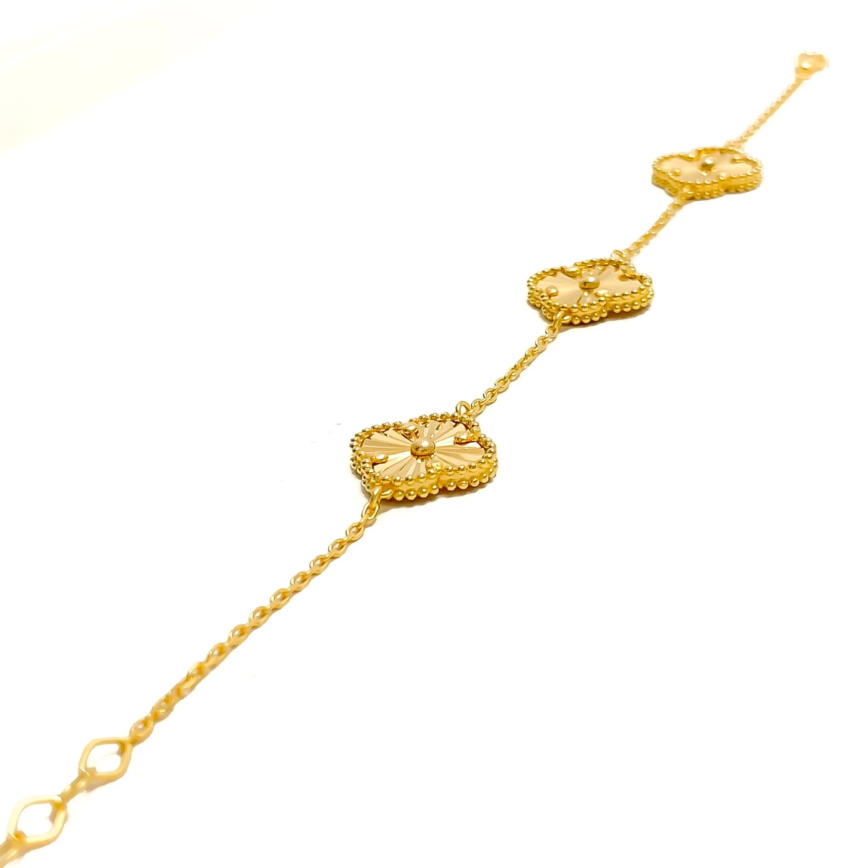 Glam Dressy 21k Gold Bracelet