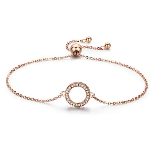 Glittering Round  Bracelets