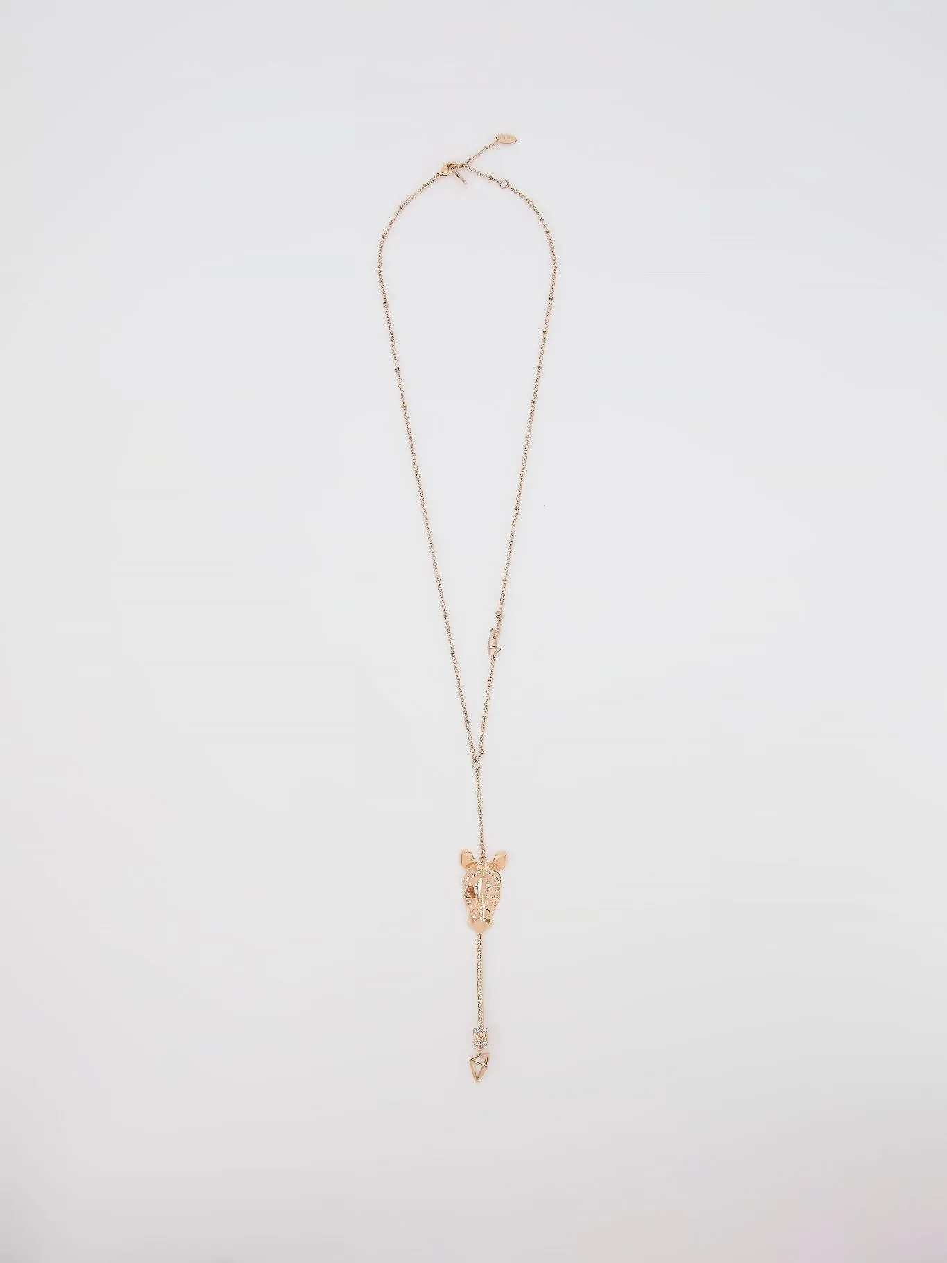 Gold Crystal Studded Cavalli Necklace