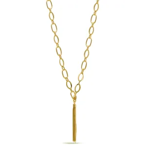 Gold Link Chains With Tassel Necklace #SQ554-N8609EE-G(SHDC9/OH2/NH14)