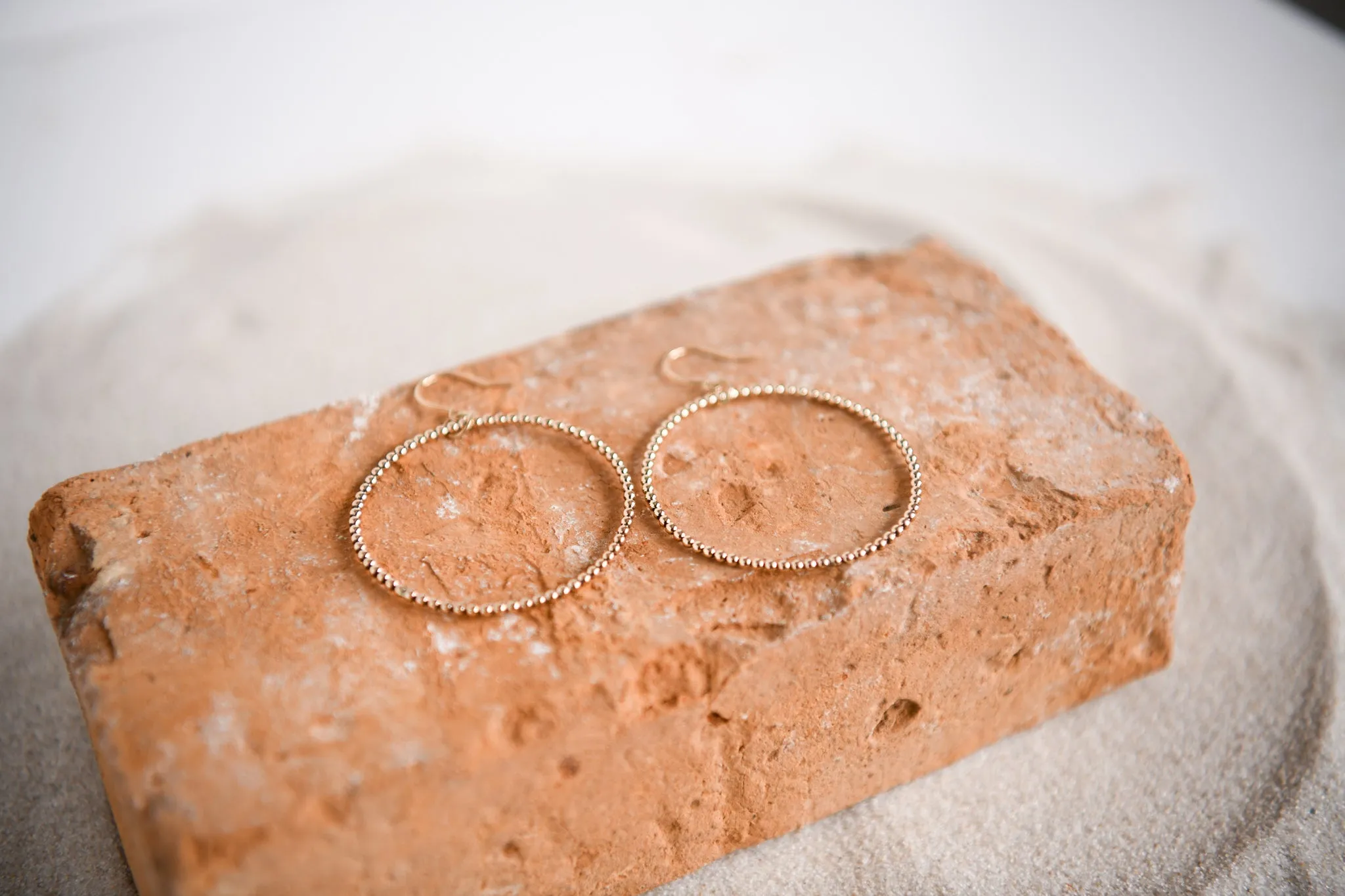 Gold Live by the Sun Hoop Earrings