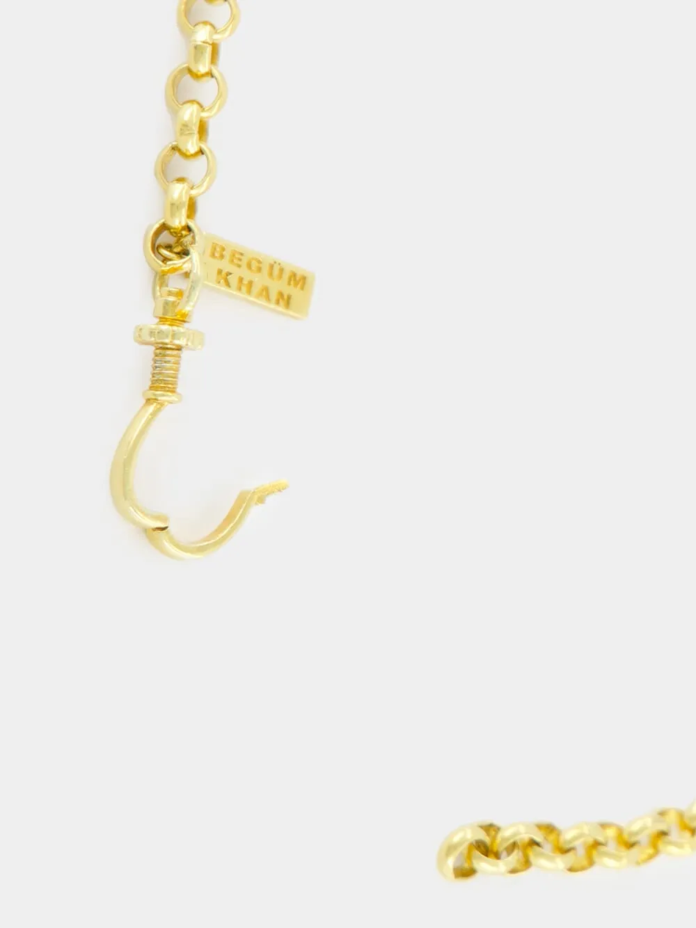 Gold-Plated Oversized Beetle Necklace